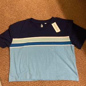 Crop top from Pacsun. Size small. Different shades of blue.